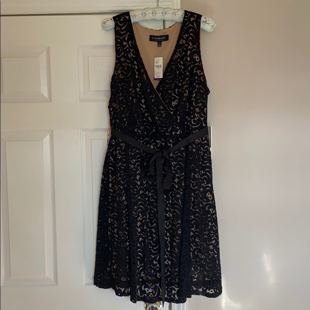 BNWT Black and Tan lace cocktail dress